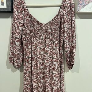Hollister pink flowery dress